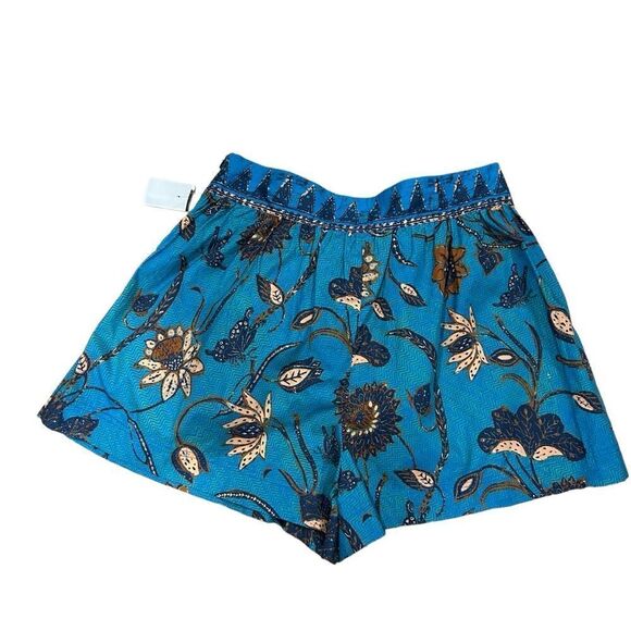 Revolve Ulla Johnson Rowan Botanical Floral Print Cotton Shorts - Picture 4 of 9